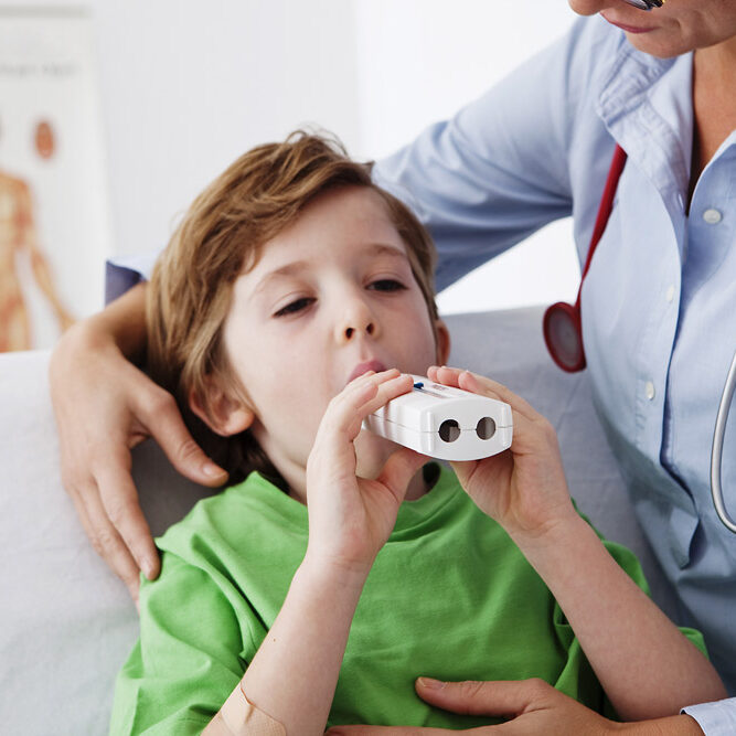 Breathing, Spirometry In A Child